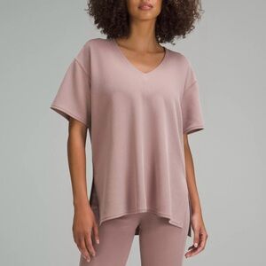 Lululemon Ribbed Softstreme Relaxed-fit T-shirt Size 6